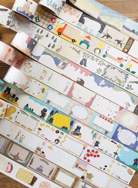 现货分装日本手纸社便签卷6图弱粘性可爱装饰ERIC高雄将其联名款