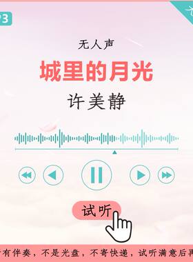 许美静 城里的月光 原版 伴奏 高品质 无人声 带轻微主旋律