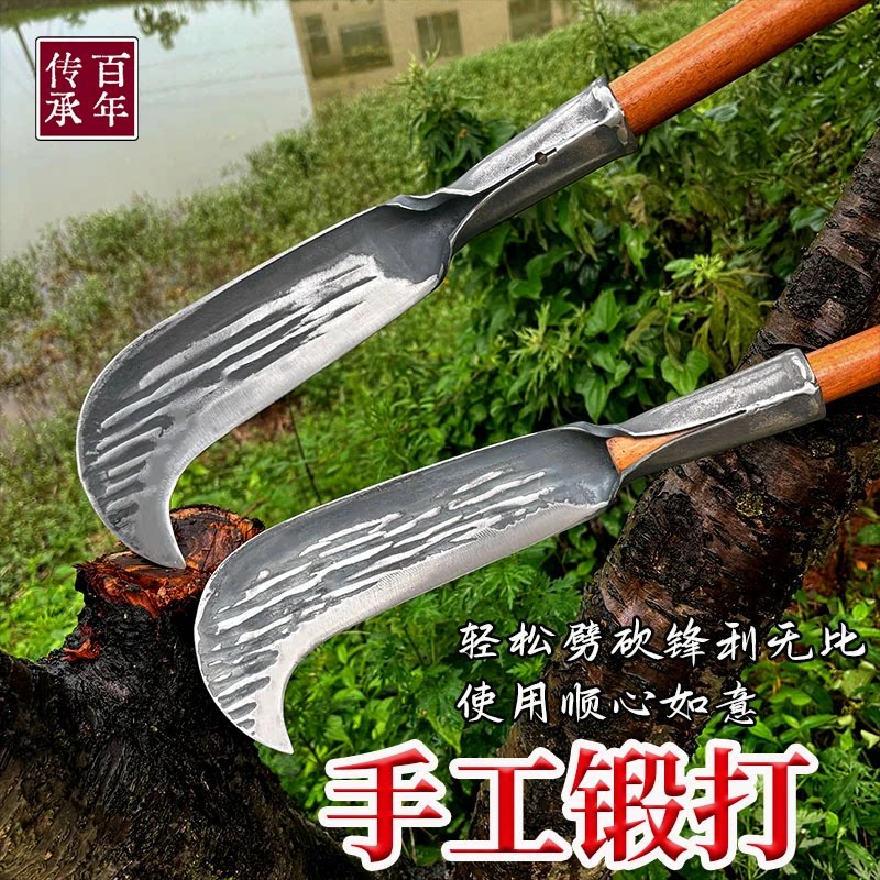 加厚砍柴锋利好用手工锻打砍柴刀下地砍柴大刀户外农用农村砍楠竹图片