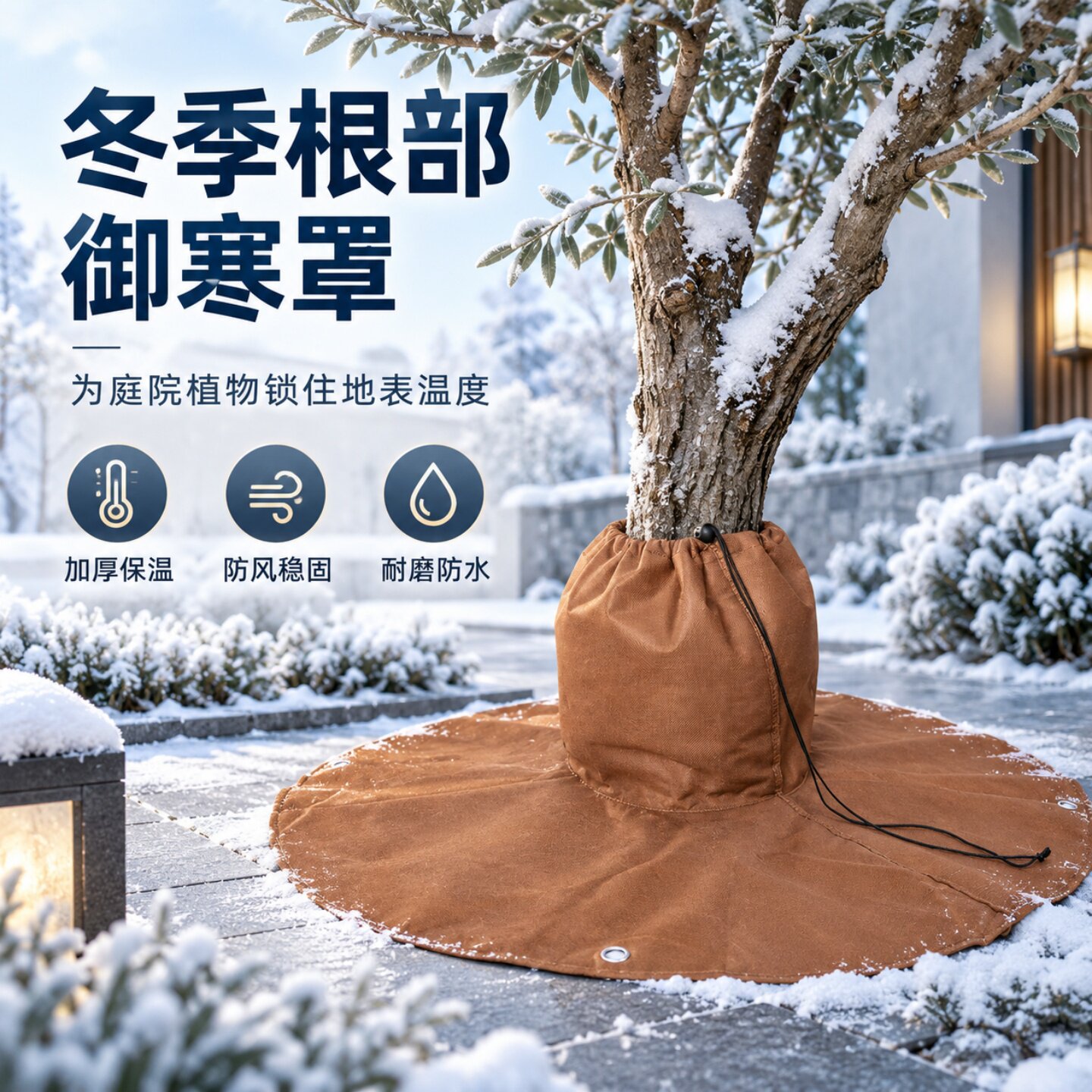 新品景观树冬季保护袋树根防护保温罩花卉树杆防寒植物根部防冻罩