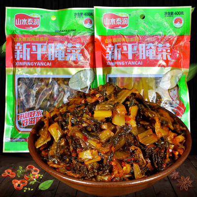 新平腌菜180/400g山水泰润云南酸腌菜泡菜咸菜酸菜鱼配料米线帽子