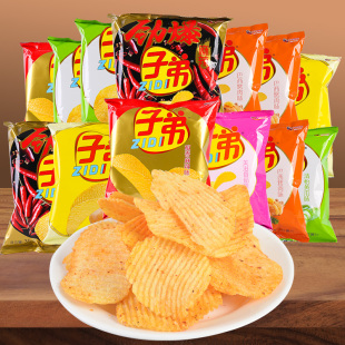95克洋芋马铃薯麻辣零食云南薯片休闲儿时味 子弟土豆片30克