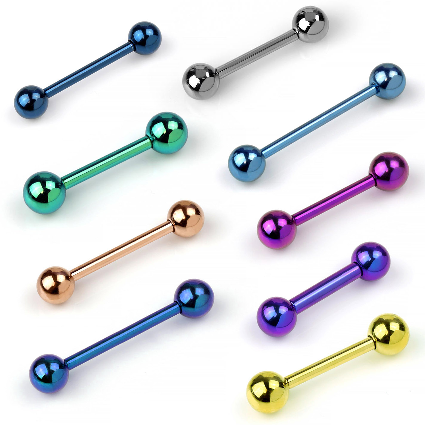 G23钛合金防过敏耳钉舌钉