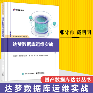 张守帅 达梦数据库运维实战 电子工业出版 主编 达梦数据库安装 达梦数据守护DMDSC高可用集群方案 戴明明 操作运维和管理书籍 社