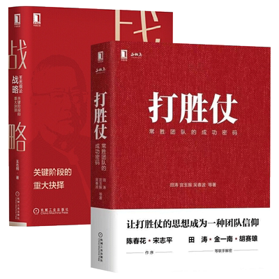 打胜仗：常胜团队的成功密码+王志纲论战略:关键阶段的重大抉择 全2册 田涛宫玉振吴春波管理书籍企业王志刚战略书籍企业管理战略