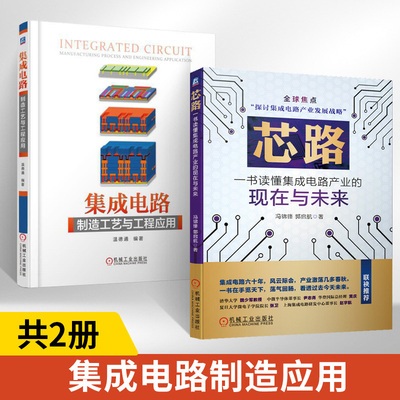 【全2册】集成电路制造工艺与工程应用+芯路 集成电路书籍 纳米集成电路制造工艺 专用集成电路设计实用教程 cmos集成电路设计