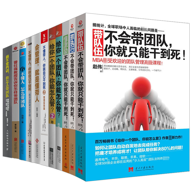 团队管理全11册 抓执行 带队伍 企业管理书籍畅销书 经营管理类书籍 领导学书 **团队管理书和谐团队 高效团队管理书 创业书籍