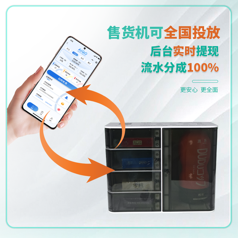 酒店无人售货机小型自动成人用品售货机酒店扫码盒子贩卖机