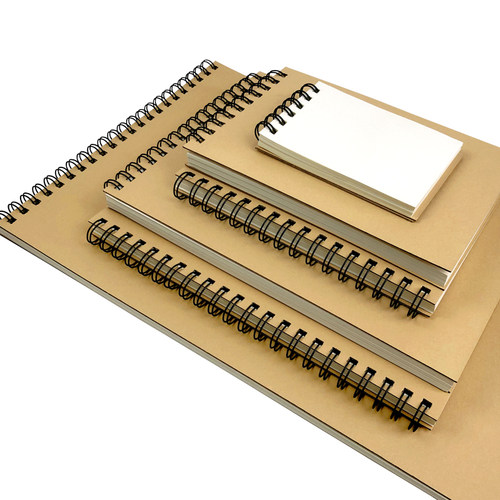 牛皮面硬壳线圈a3上翻本a6小螺旋