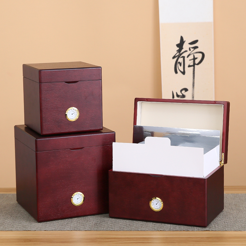 复古包装高档木盒恩施藤茶普洱茶白茶散茶大中小礼盒小木箱收纳盒