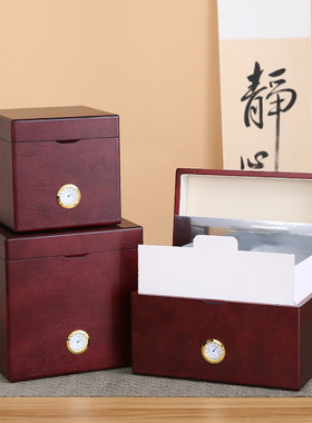 复古包装高档木盒恩施藤茶普洱茶白茶散茶大中小礼盒小木箱收纳盒