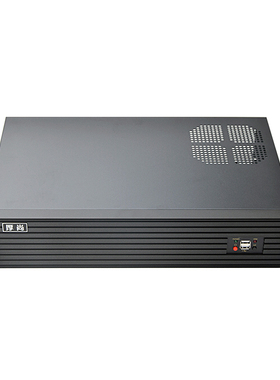 厚尚2U280超薄超短小型ITX M-ATX铝面板迷你防尘工控服务器机箱