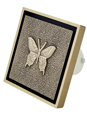 潜水艇地漏QLTD50-10HD黄铜加厚防臭地漏 欧式风格-蝴蝶型地漏