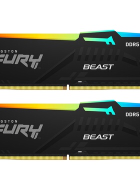金士顿Kingston野兽 FURY Beast 64GB DDR5 RGB 5600 6000 内存条
