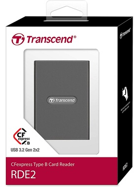 Transcend读卡器TS-RDE2/CRE3读CFexpress TypeB microSD Express