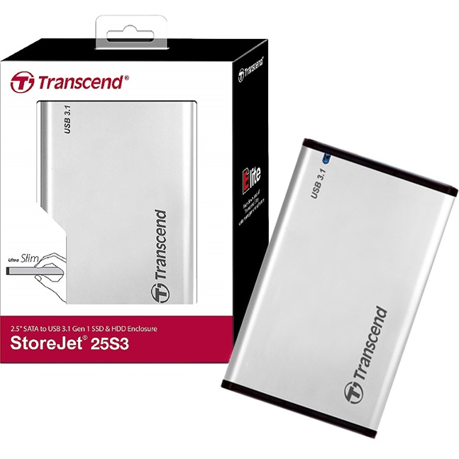 Transcend创见USB3.1移动硬盘盒