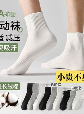 棉袜运动新疆棉10A抑菌防臭透气