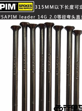 比利时SAPIM leader 2.0等径弯头直头直拉山地公路自行车辐条钢丝