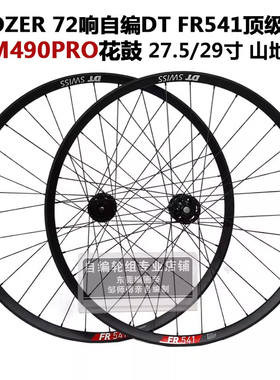 DT FR541车圈KOOZER490PRO 72响花鼓冠军辐条山地自行车自编轮组