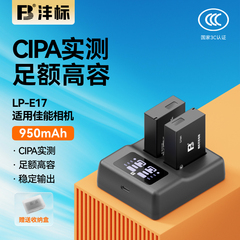 沣标LP-E17相机电池95适用佳能R50 R8  m6mark2 R10 RP 200D二代 750D 760D 800D 850D M5 M6充电器套装