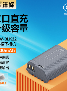 沣标DMW-BLK22相机电池26C适用松下DC-S5M2 S5 S9 GH6 GH5M2全画幅数码微单LUMIX S5配件Panasonic充电器套装