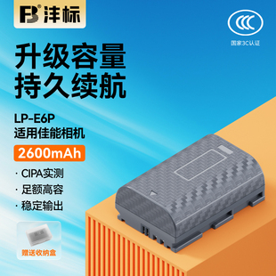 II二代R5C 5D4 E6P相机电池26适用佳能R52 Mark 90D 沣标LP R6II 70D 60D 80D电池充电器套装