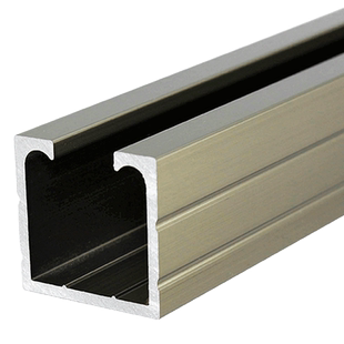 浦恒实木门推拉门导轨滑道 玻璃门吊轮滑轨 玻璃移门吊滑轨道配件