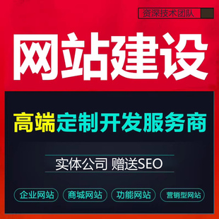 网站建设一条龙全包网页制作与设计公司企业搭建注册开发定制seo