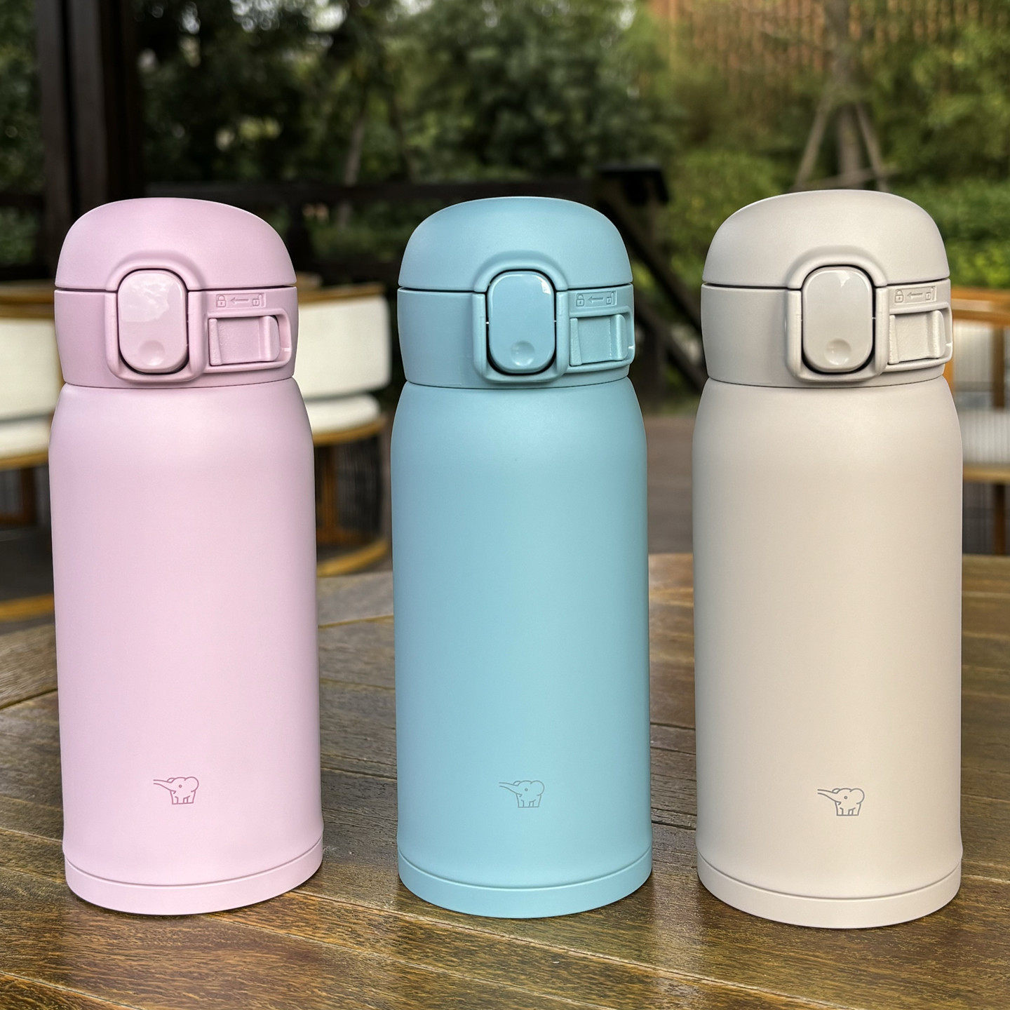 象印超轻便携不锈钢保温杯