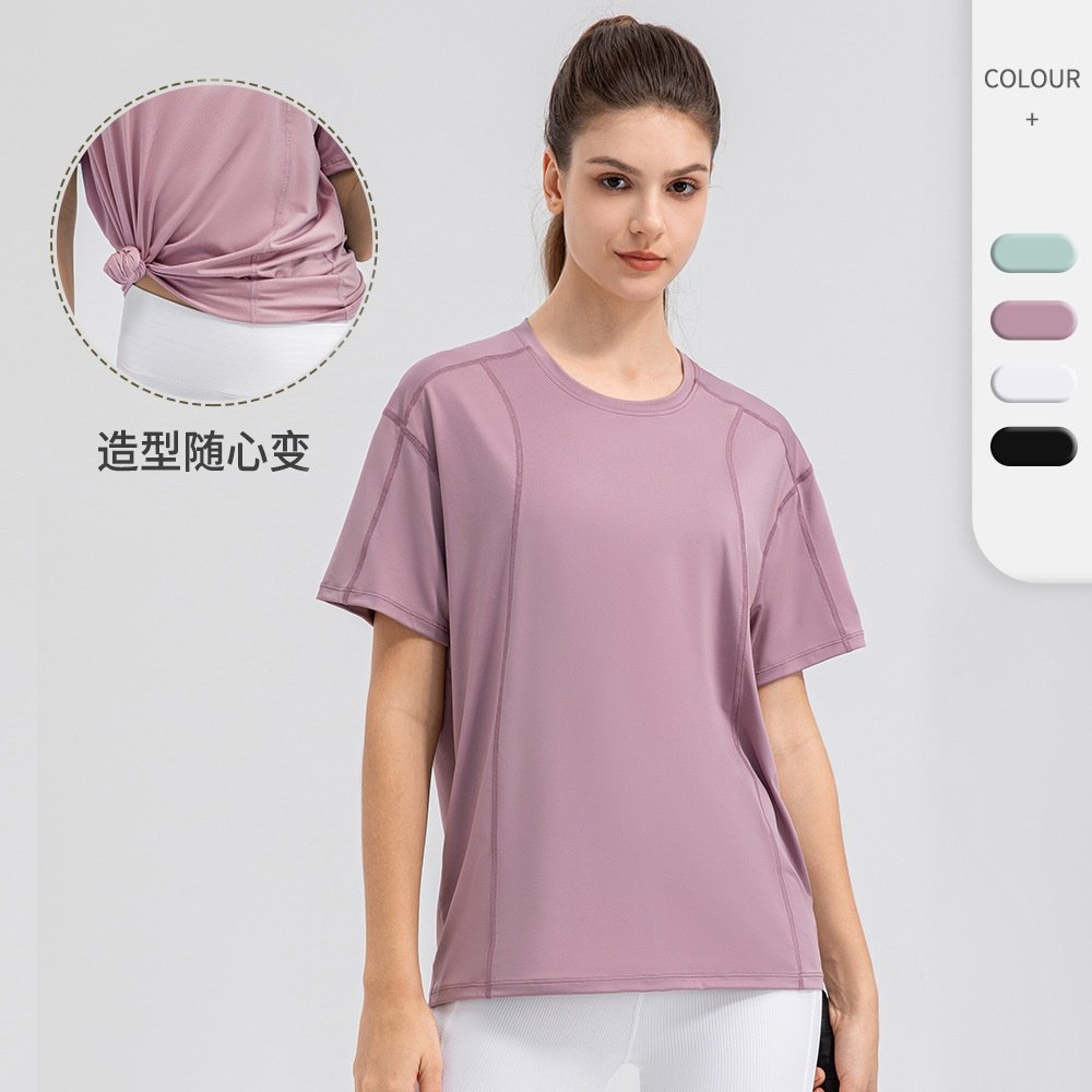女士夏季宽松运动短袖速干透气跑步健身t恤吸湿排汗瑜伽服32236,运动服/休闲服装,运动POLO衫,淘宝优惠券,粉丝福利购,淘宝优惠卷