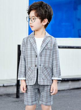 宝宝礼服套装幼儿园小朋友舞台毕业演出服男儿童西装钢琴服帅