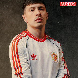 曼联官方正品阿迪达斯三叶草1991优胜者冠军复刻长袖球衣JF0375