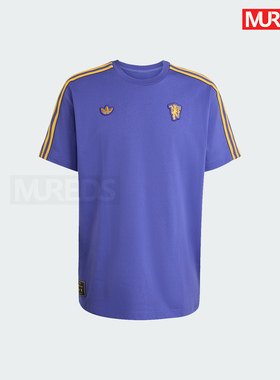 曼联官方正品阿迪达斯足球休闲文化纯棉短袖红魔鬼宽松T恤JN2823