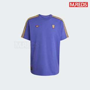 曼联官方正品阿迪达斯足球休闲文化纯棉短袖红魔鬼宽松T恤JN2823