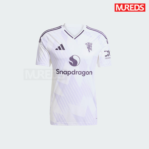 曼联官方正品阿迪达斯25-26赛季客场男子球迷版短袖球衣JI7423