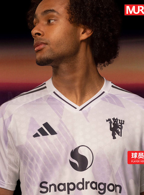 曼联官方正品阿迪达斯25-26赛季客场男子球员版短袖球衣JI7424