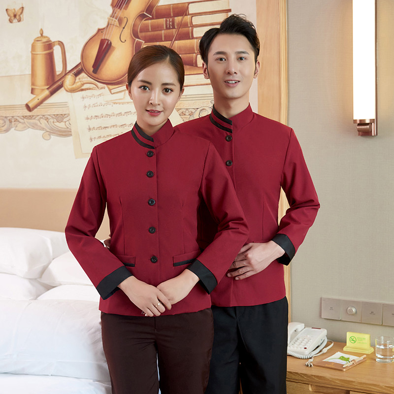 酒店客房保洁员阿姨工作服女物业医院家政餐厅清洁员制服长袖秋冬