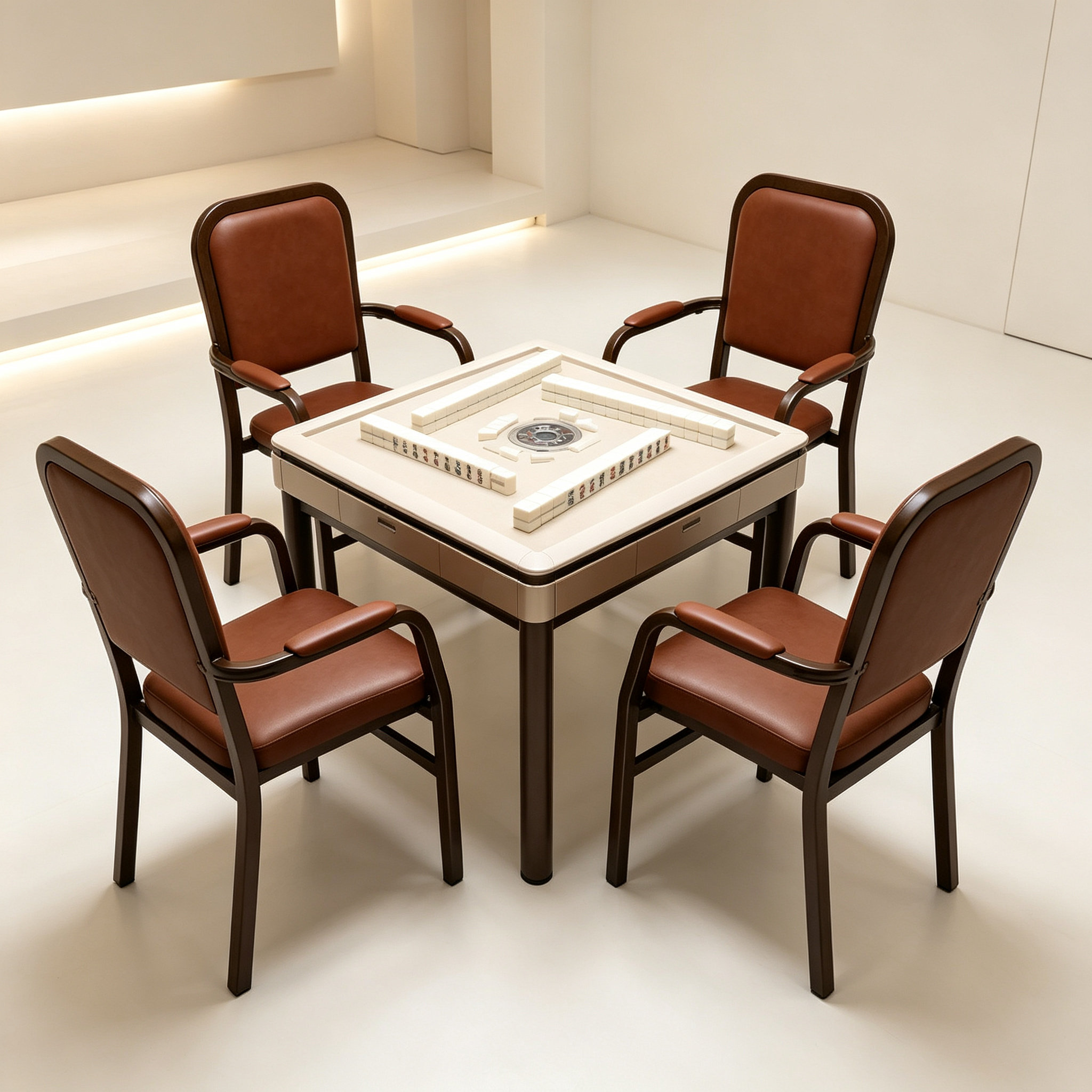 2号4张麻将桌椅子靠背棋牌室座椅茶楼全自动麻将机椅子棋牌椅包邮