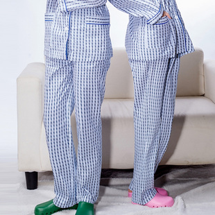 病号服女纯棉裤子易脱穿隔离服病员服男病人服长袖睡衣款医院通用