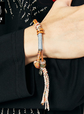 GENANX闪电潮牌新款编织手串情侣手链小众礼物王一珩同款