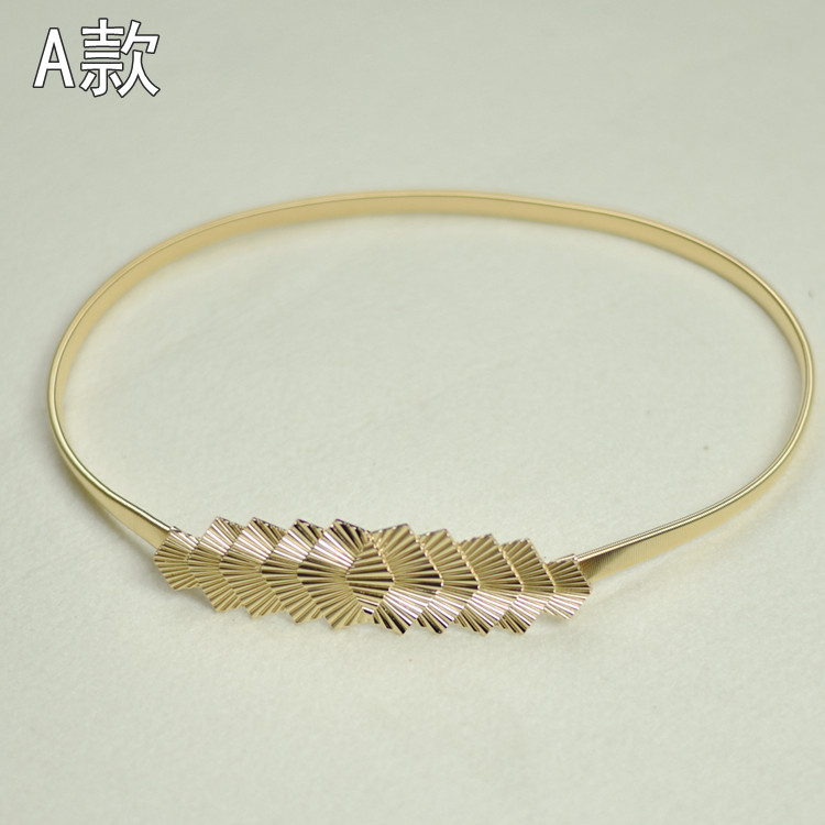 婚纱礼服肚皮舞封腰带手工diy服装衣服装饰配件松紧弹力扣带腰链