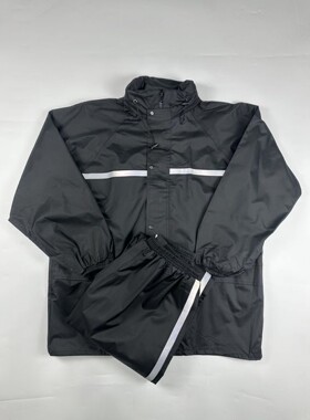 防暴雨雨衣外贸男士春秋款大码分体雨衣套装骑行外卖骑手雨衣雨裤