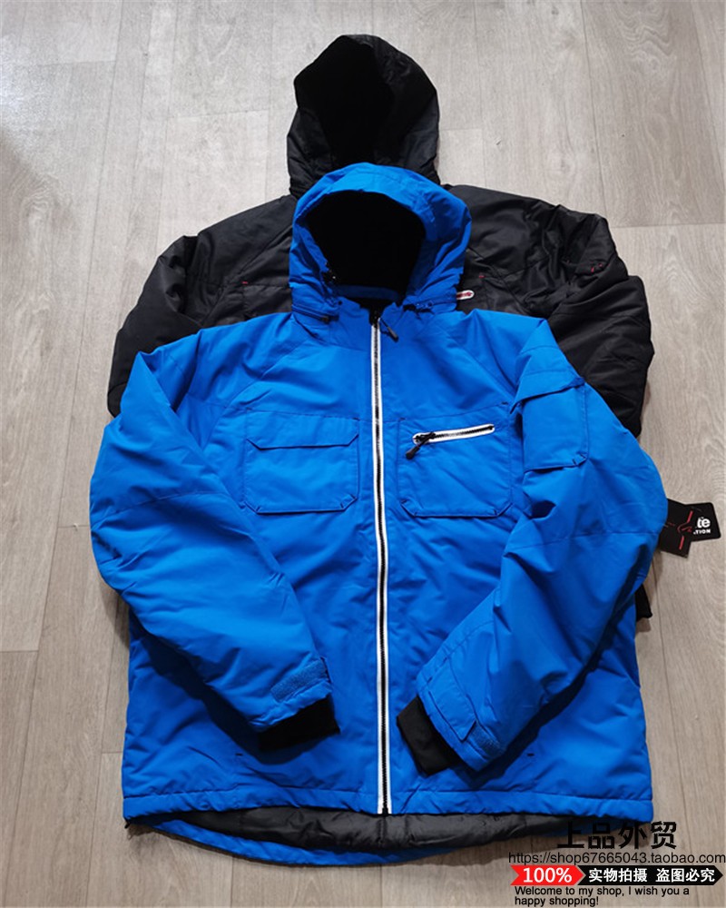 欧美单防水加肥加大码棉服冲锋衣