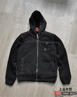 外贸出口外单男士 棉衣外套夹克学院风卫衣 加绒加厚保暖连帽秋冬款