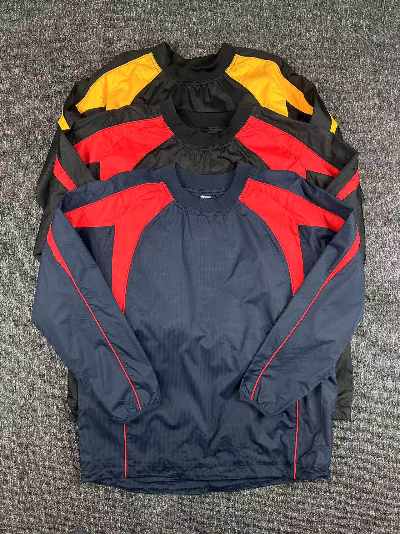 欧美单男女士春秋户外防风防水撞色运动夹克套头拼色嘻哈街舞外套