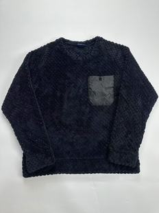 休闲百搭毛线衫 复古圆领卫衣加绒保暖打底衫 春秋冬季 外贸日单男士