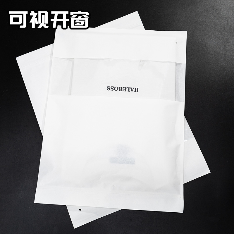 防水白色牛皮纸袋短袖短裤衬衫