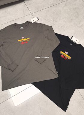 Nike耐克男宽松圆领纯棉长袖T恤