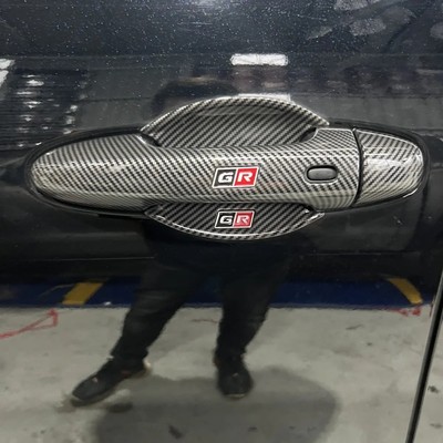 适用15-25年海拉克斯HILUX REVO皮卡改装GR炭纤纹拉手门碗装饰件