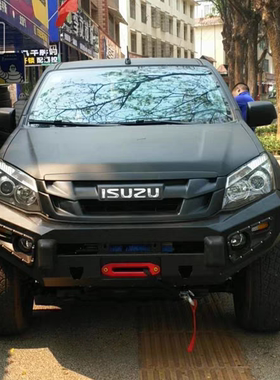 适用12-20五十铃DMAX澳式平头前杠改装前杠保险杠竞技杠后杠防撞